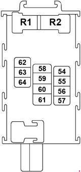 Nissan X-Trail T32 (2013-2022) - caja de fusibles y relés