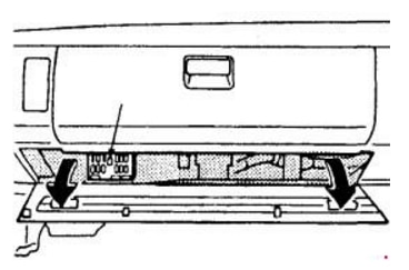 Mazda Titan (1989-2000) - caja de fusibles y relés