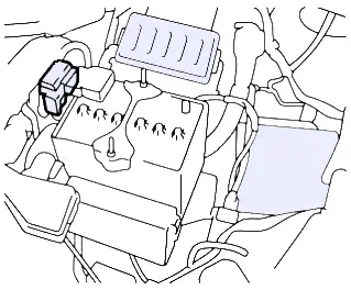 Nissan Versa Note (2013-2019) - caja de fusibles y relés