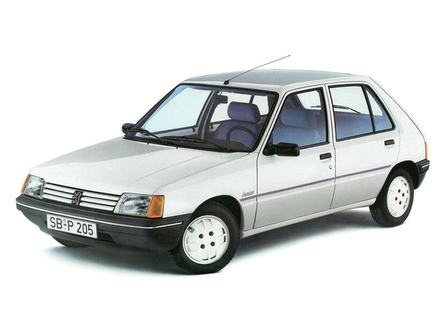 Peugeot 205 (1995-1998) - caja de fusibles y relés