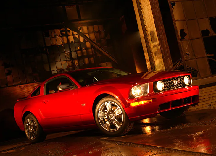 Ford Mustang (2005-2009) - caja de fusibles y relés