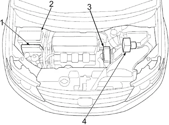 Honda Odyssey RL5 (2011-2017) - caja de fusibles y relés