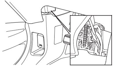 Honda Pilot (2003-2008) - caja de fusibles y relés