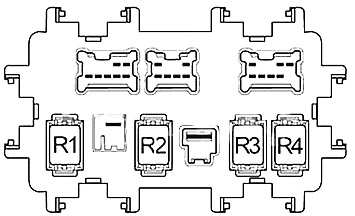 Infiniti G35, G37, G25, Q40 (2006-2015) - caja de fusibles y relés