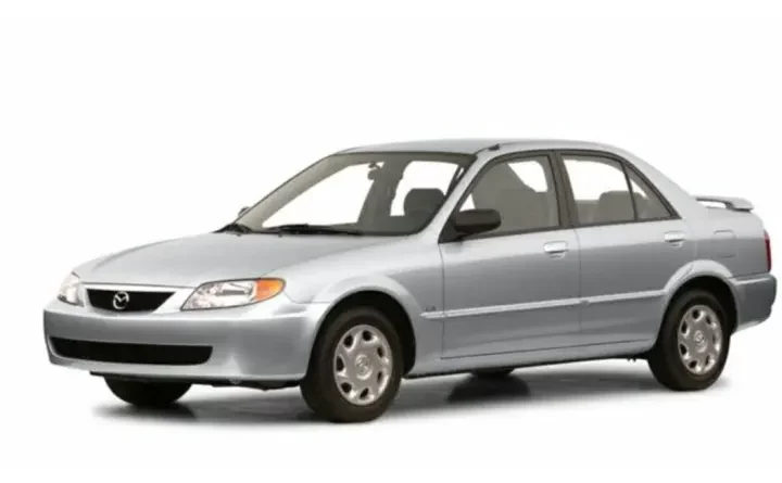 Mazda Protegé (2000-2001) - caja de fusibles y relés