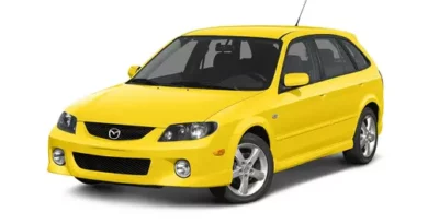 Mazda Protegé (2002-2003) - caja de fusibles y relés
