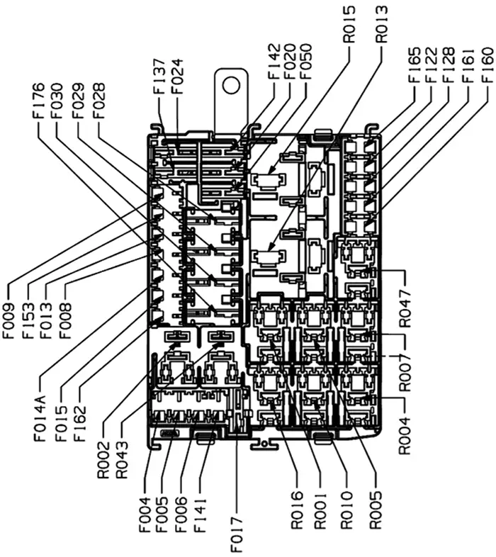 Fiat Strada y RAM 700 (2021-2022) - caja de fusibles y relés