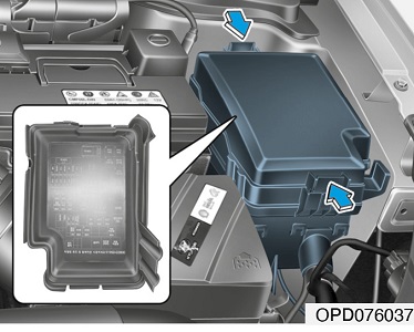 Hyundai i30 PD (2021-2022) - caja de fusibles y relés