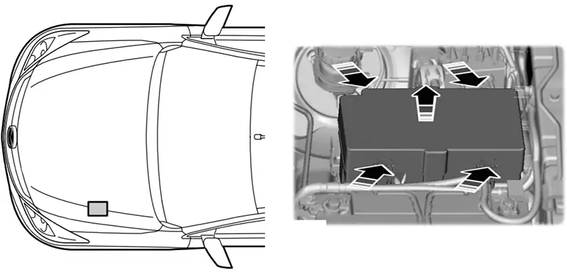 Mazda BT-50 (2011-2019) - caja de fusibles y relés