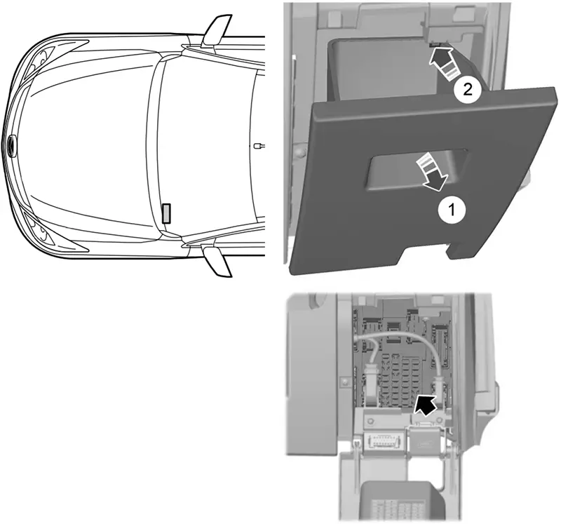 Mazda BT-50 (2011-2019) - caja de fusibles y relés