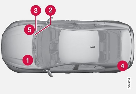 Volvo S60 (2015) - caja de fusibles y relés