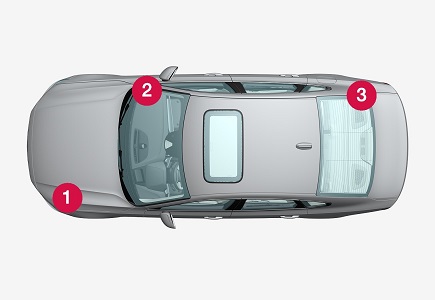 Volvo S90 (2017) - caja de fusibles y relés
