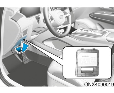 Hyundai Tucson NX4 (2021-2022) - caja de fusibles y relés