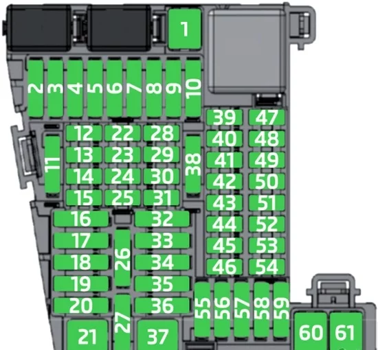 Seat Arona (2022) - caja de fusibles y relés
